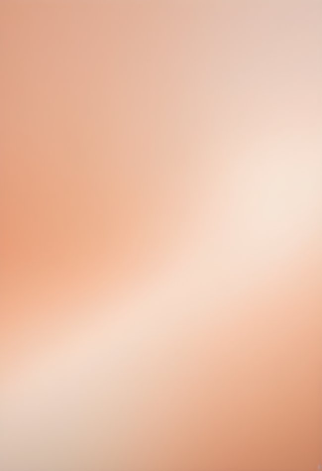 A soft gradient from peach into cream with vast negative space