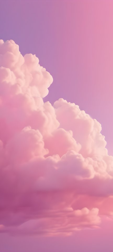 Pastel clouds of pink, lavender and cream blending in a smooth gradient